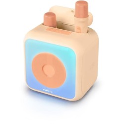 Enceinte karaoké lumineuse BIGBEN - Peche - Bluetooth - 30W - 2 micro