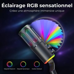 Microphone Gaming RGB Streaming - THE G-LAB - K-MIC-NEON - Compatible