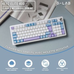 Clavier mécanique PBT Gasket - THE G-LAB - KEYZ Elite 400 WB - Triple