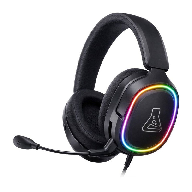 Casque gaming filaire RGB - THE G-LAB - KORP MERCURY - Tissu - Micro R