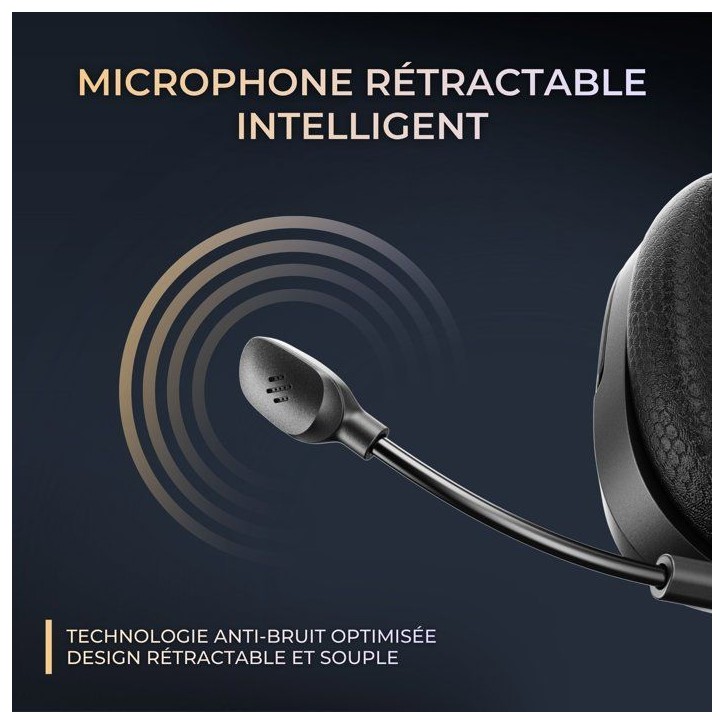 Casque gaming filaire RGB - THE G-LAB - KORP MERCURY - Tissu - Micro Rétractable - Stéréo - Toutes Plateformes Casque gaming filaire RGB - THE G-LAB - KORP MERCURY - Tissu - Micro Rétractable - Stéréo - Toutes Plateformes