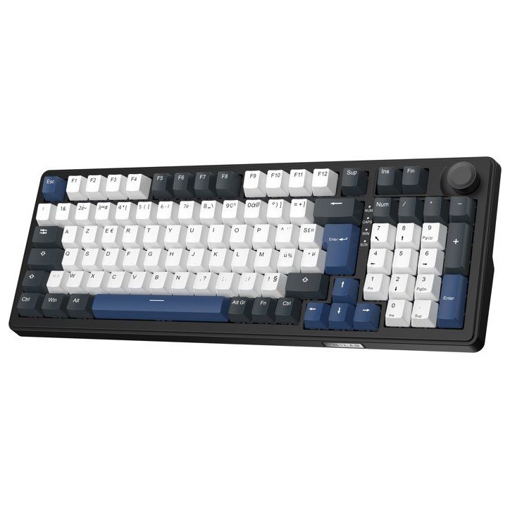 Clavier magnétique gamer - PBT double injection - THE G-LAB - KEYZ Elite 400 HE - 96% AZERTY - RGB - Noir et bleu Clavier magnétique gamer - PBT double injection - THE G-LAB - KEYZ Elite 400 HE - 96% AZERTY - RGB - Noir et bleu