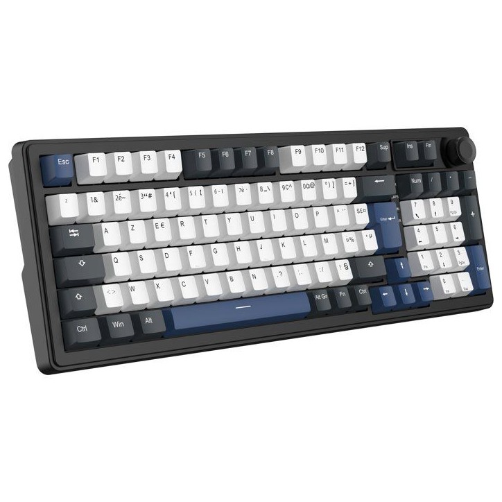 Clavier magnétique gamer - PBT double injection - THE G-LAB - KEYZ Elite 400 HE - 96% AZERTY - RGB - Noir et bleu Clavier magnétique gamer - PBT double injection - THE G-LAB - KEYZ Elite 400 HE - 96% AZERTY - RGB - Noir et bleu