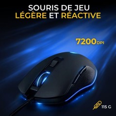Pack clavier souris gaming - THE G-LAB - COMBO MERCURY EX - Clavier M