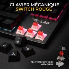 Pack clavier souris gaming - THE G-LAB - COMBO MERCURY EX - Clavier M