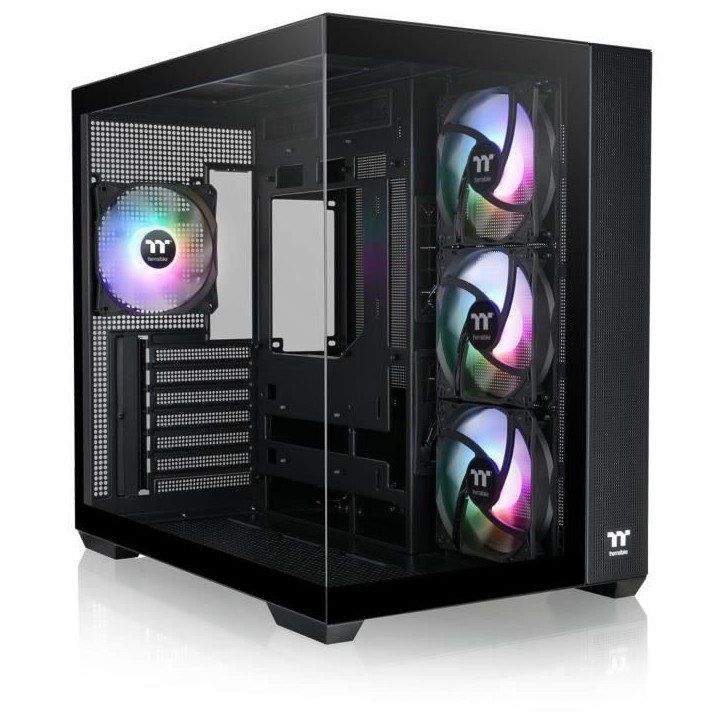 Boîtier PC - THERMALTAKE - View 380 TG ARGB - Moyen tour - ATX - Verre trempé - Noir Boîtier PC - THERMALTAKE - View 380 TG ARGB - Moyen tour - ATX - Verre trempé - Noir