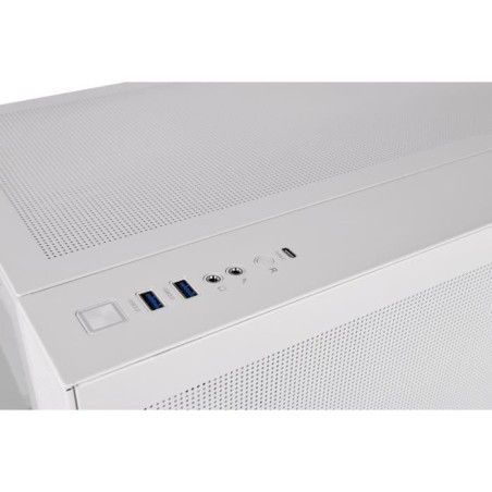 Boîtier PC - THERMALTAKE - View 380 TG ARGB Snow - Moyen tour - ATX - Verre trempé - Blanc