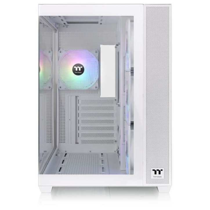 Boîtier PC - THERMALTAKE - View 380 TG ARGB Snow - Moyen tour - ATX - Verre trempé - Blanc Boîtier PC - THERMALTAKE - View 380 TG ARGB Snow - Moyen tour - ATX - Verre trempé - Blanc