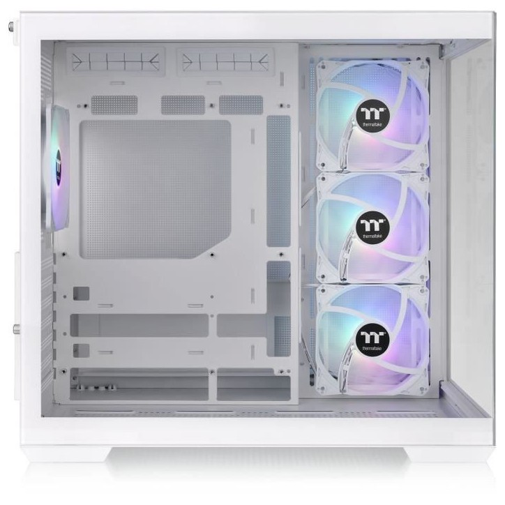 Boîtier PC - THERMALTAKE - View 380 TG ARGB Snow - Moyen tour - ATX - Verre trempé - Blanc Boîtier PC - THERMALTAKE - View 380 TG ARGB Snow - Moyen tour - ATX - Verre trempé - Blanc