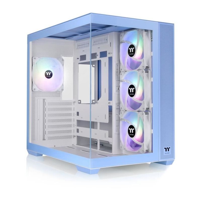 Boîtier PC - THERMALTAKE - View 380 TG ARGB Hydrangea Blue - Moyen to
