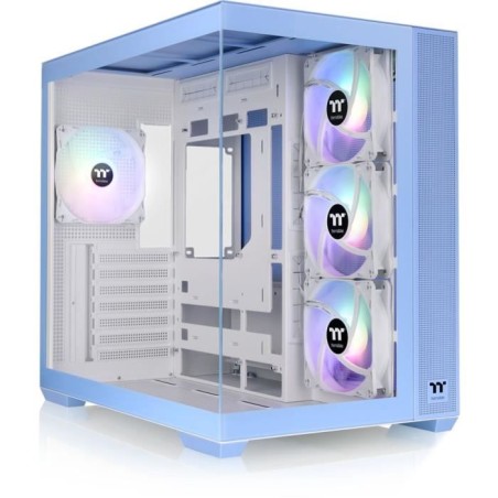 Boîtier PC - THERMALTAKE - View 380 TG ARGB Hydrangea Blue - Moyen to