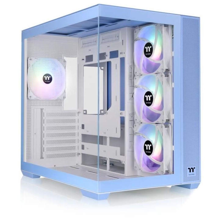 Boîtier PC - THERMALTAKE - View 380 TG ARGB Hydrangea Blue - Moyen tour - ATX - Verre trempé - Bleu Boîtier PC - THERMALTAKE - View 380 TG ARGB Hydrangea Blue - Moyen tour - ATX - Verre trempé - Bleu