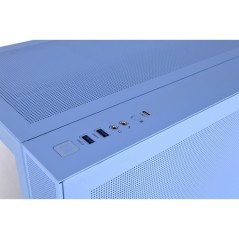 Boîtier PC - THERMALTAKE - View 380 TG ARGB Hydrangea Blue - Moyen tour - ATX - Verre trempé - Bleu