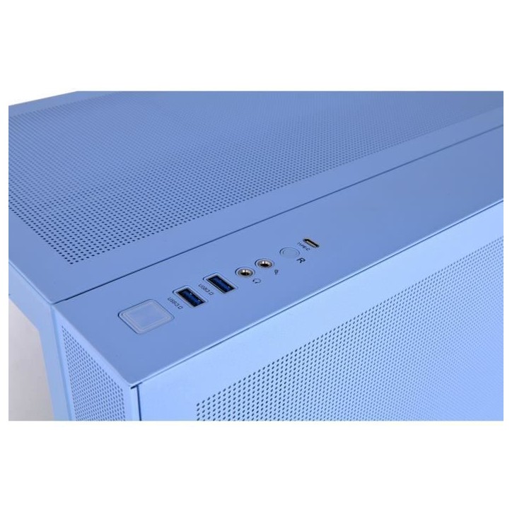 Boîtier PC - THERMALTAKE - View 380 TG ARGB Hydrangea Blue - Moyen tour - ATX - Verre trempé - Bleu Boîtier PC - THERMALTAKE - View 380 TG ARGB Hydrangea Blue - Moyen tour - ATX - Verre trempé - Bleu