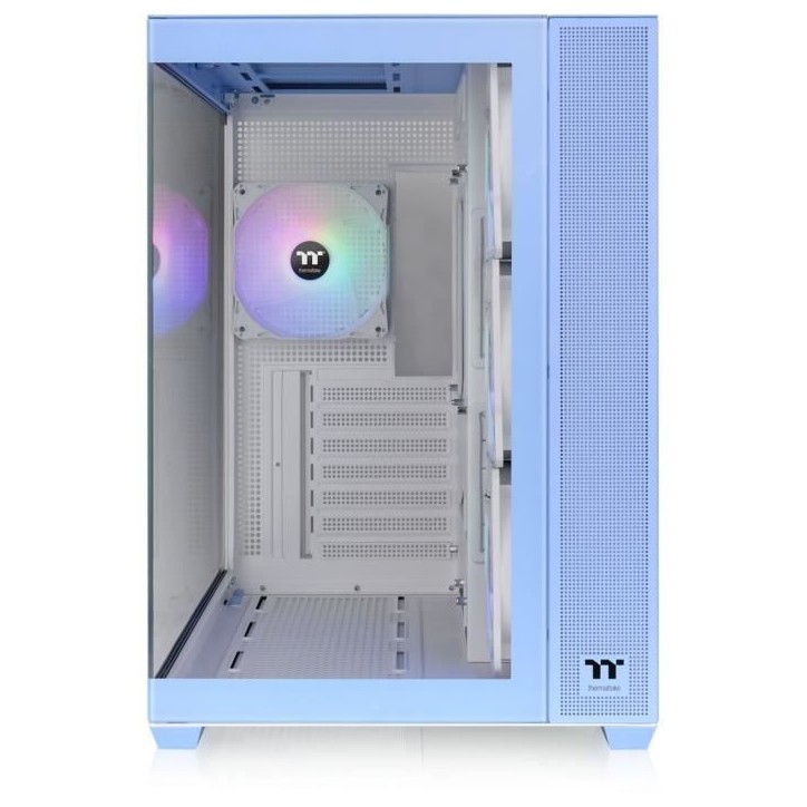 Boîtier PC - THERMALTAKE - View 380 TG ARGB Hydrangea Blue - Moyen tour - ATX - Verre trempé - Bleu Boîtier PC - THERMALTAKE - View 380 TG ARGB Hydrangea Blue - Moyen tour - ATX - Verre trempé - Bleu