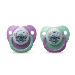 Lot de 2 sucettes anatomiques - THERMOBABY - Lilo & Stitch - Silicone