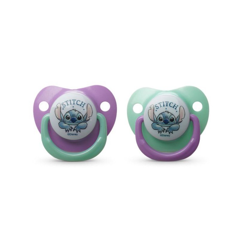 Lot de 2 sucettes anatomiques - THERMOBABY - Lilo & Stitch - Silicone