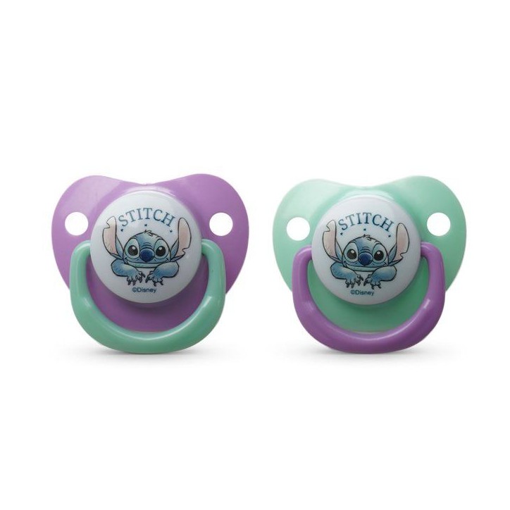 Lot de 2 sucettes anatomiques - THERMOBABY - Lilo & Stitch - Silicone - 6 mois+
