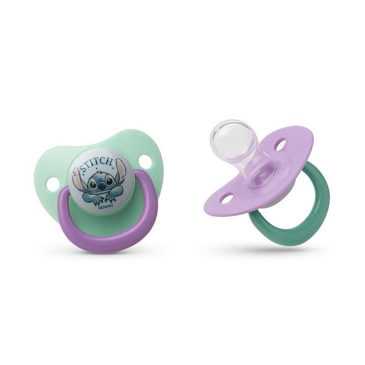 Lot de 2 sucettes anatomiques - THERMOBABY - Lilo & Stitch - Silicone - 6 mois+