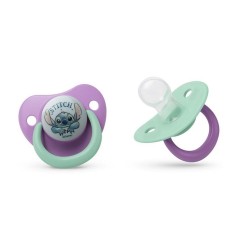 Lot de 2 sucettes anatomiques - THERMOBABY - Lilo & Stitch - Silicone