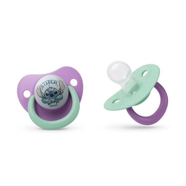 Lot de 2 sucettes anatomiques - THERMOBABY - Lilo & Stitch - Silicone - 6 mois+