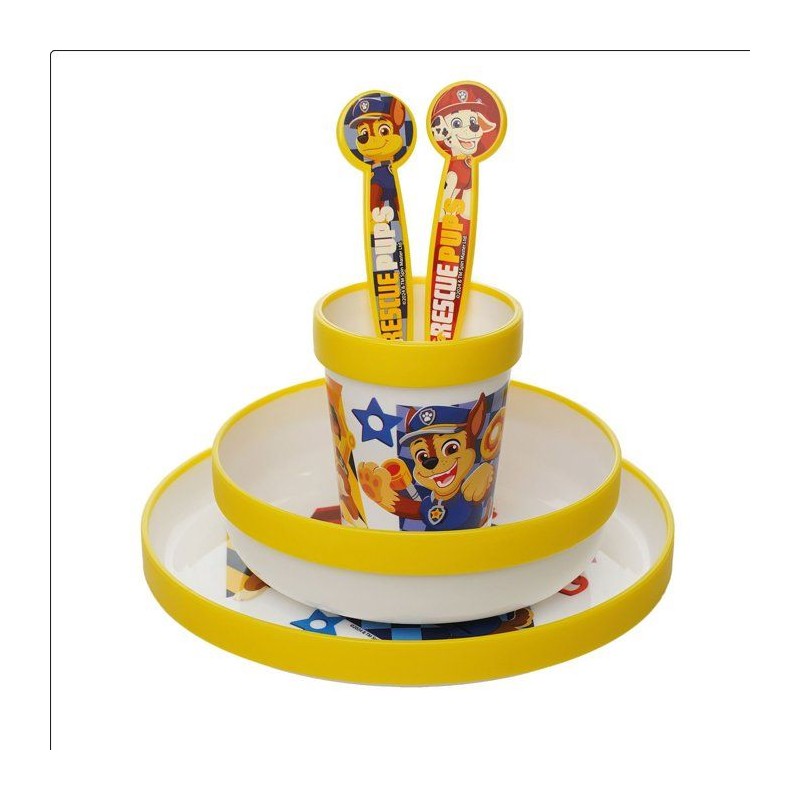 Coffret repas 5 pieces - THERMOBABY - Pat'Patrouille - Assiette, bol,