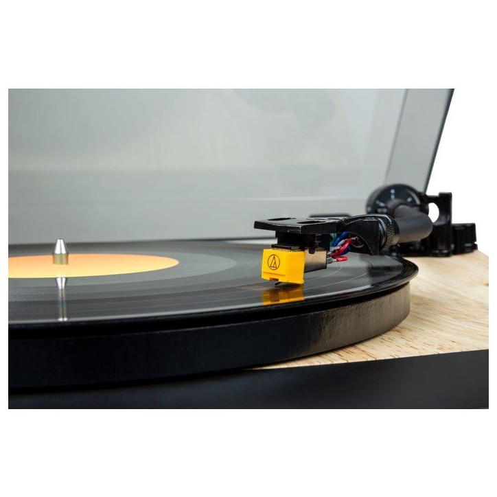 Platine tourne-disque - THOMSON - TT702 - 33 et 45 tours - Tete de lecture AT91 Audio Technica - Antiskating - Bois et noir