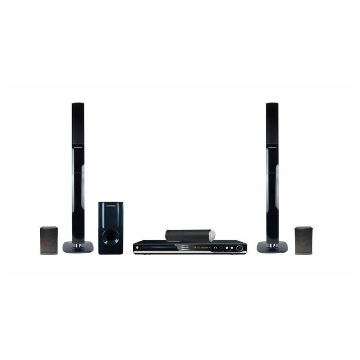 Home cinéma DVD 5.1 - THOMSON - THC385 - 500 W - Upscalling 1080p - Stéréo - Port USB - Noir Home cinéma DVD 5.1 - THOMSON - THC385 - 500 W - Upscalling 1080p - Stéréo - Port USB - Noir