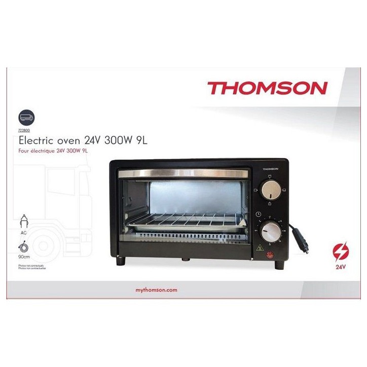 Four électrique - THOMSON - 24V 300W 9L, conçu pour cuire ou réchauffer vos repas lors de vos déplacements. Four électrique - THOMSON - 24V 300W 9L, conçu pour cuire ou réchauffer vos repas lors de vos déplacements.