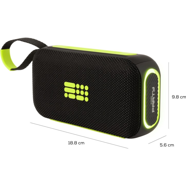 Enceinte bluetooth lumineuse - BIGBEN PARTY - Noir et jaune