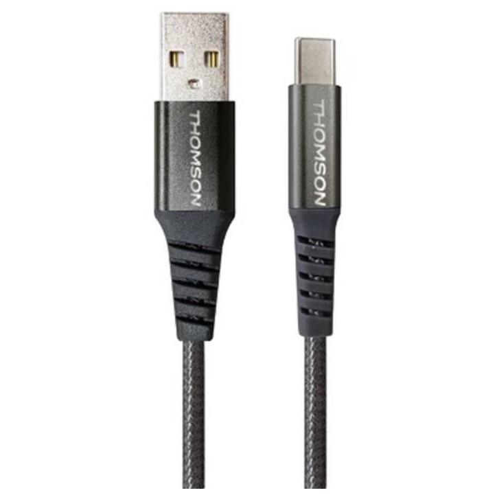 Câble THOMSON USB-A vers USB-C 3A - Charge rapide et transfert de données – Longueur 1,5m