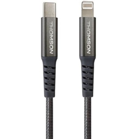 Câble THOMSON USB-C vers Lightning 5A - Charge rapide et transfert de