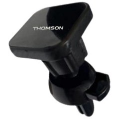Porte téléphone rotatif THOMSON orientable 360°. Fixation sur la grille d'aération du véhicule grâce a sa pince solide.