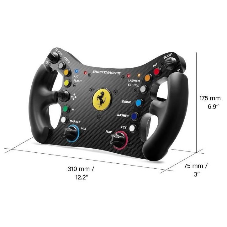 Volant - THRUSMASTER - Ferrari 488 GT3 Wheel Add-On - Noir et Rouge