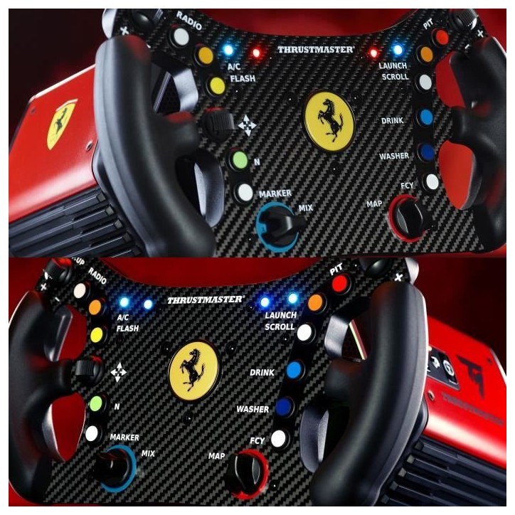 Volant - THRUSMASTER - Ferrari 488 GT3 Wheel Add-On - Noir et Rouge
