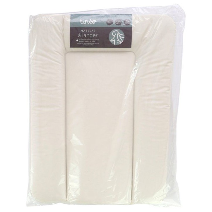 Matelas a langer - TINEO - ESSENTIEL - PVC - Ecru Matelas a langer - TINEO - ESSENTIEL - PVC - Ecru
