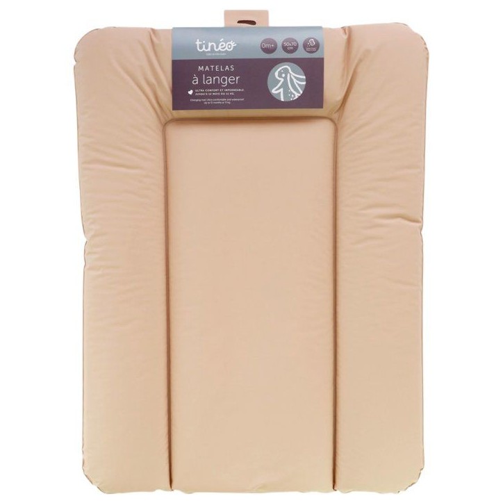 Matelas a langer - TINEO - ESSENTIEL - PVC - Noisette Matelas a langer - TINEO - ESSENTIEL - PVC - Noisette