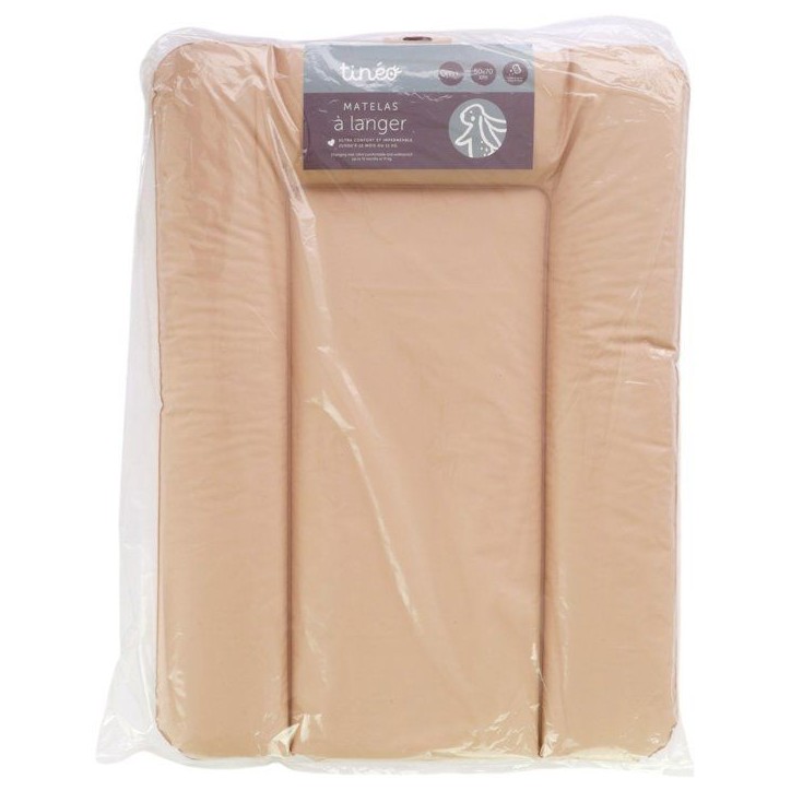Matelas a langer - TINEO - ESSENTIEL - PVC - Noisette Matelas a langer - TINEO - ESSENTIEL - PVC - Noisette