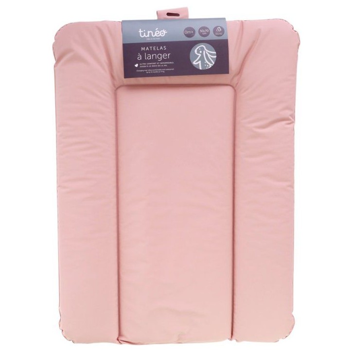 Matelas a langer - TINEO - ESSENTIEL - PVC - Rose poudre Matelas a langer - TINEO - ESSENTIEL - PVC - Rose poudre