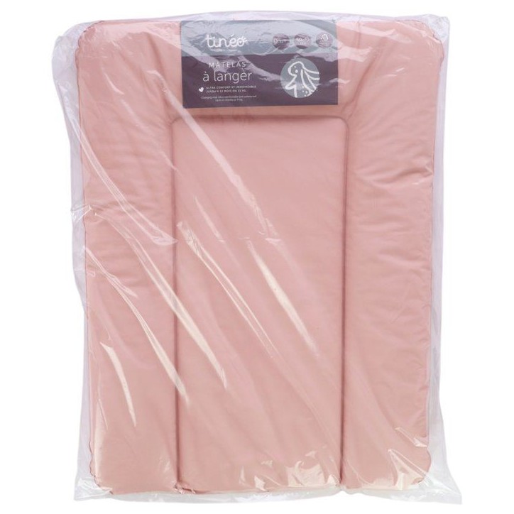 Matelas a langer - TINEO - ESSENTIEL - PVC - Rose poudre Matelas a langer - TINEO - ESSENTIEL - PVC - Rose poudre