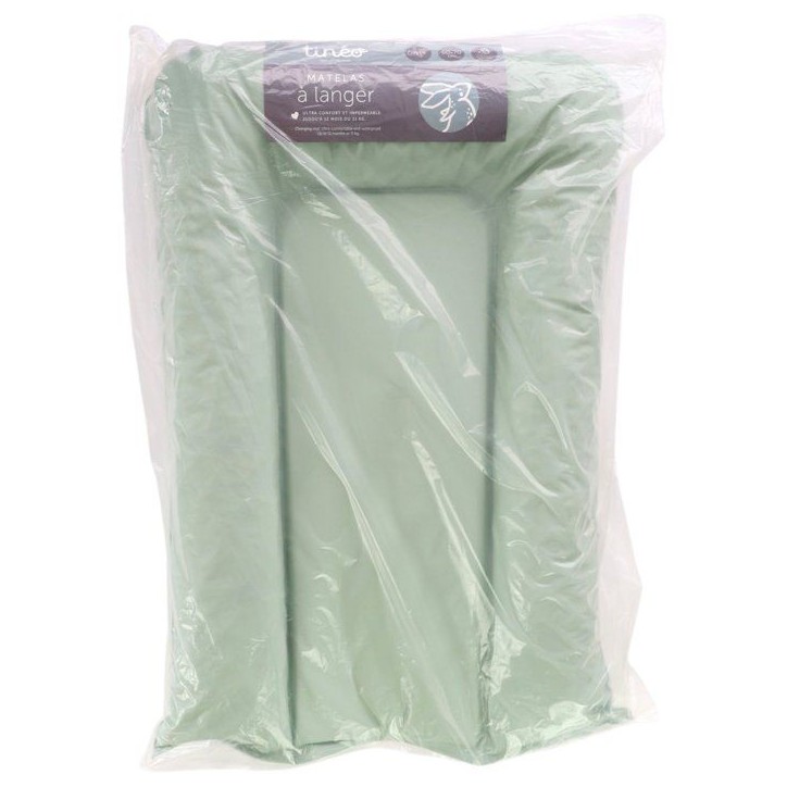 Matelas a langer - TINEO - FLOCONS - PVC - Bleu vert Matelas a langer - TINEO - FLOCONS - PVC - Bleu vert