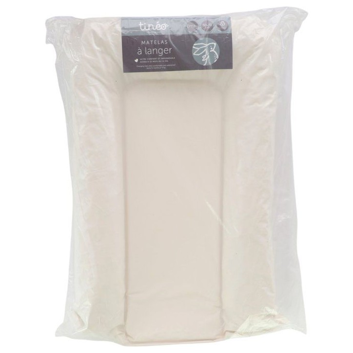 Matelas a langer - TINEO - FLOCONS - PVC - Ecru Matelas a langer - TINEO - FLOCONS - PVC - Ecru