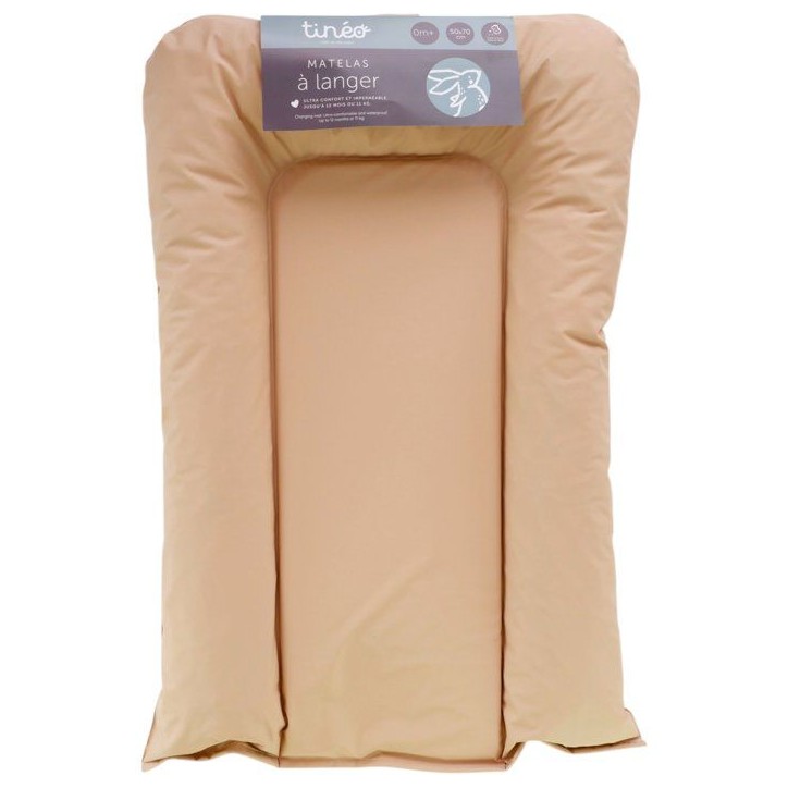 Matelas a langer - TINEO - FLOCONS - PVC - Noisette Matelas a langer - TINEO - FLOCONS - PVC - Noisette
