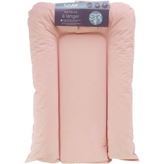 Matelas a langer - TINEO - FLOCONS - PVC - Rose poudre