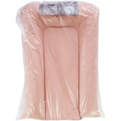 Matelas a langer - TINEO - FLOCONS - PVC - Rose poudre