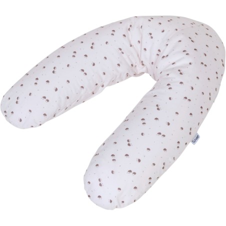 Coussin de maternité - TINEO - Jersey de coton - Ecru / Hérissons