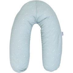 Coussin de maternité - TINEO - Jersey de coton - Vert d'eau / Étoile
