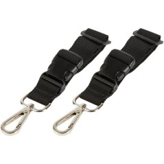 Lot de 2 attaches sac a langer pour poussette - TINEO - Mousquetons -