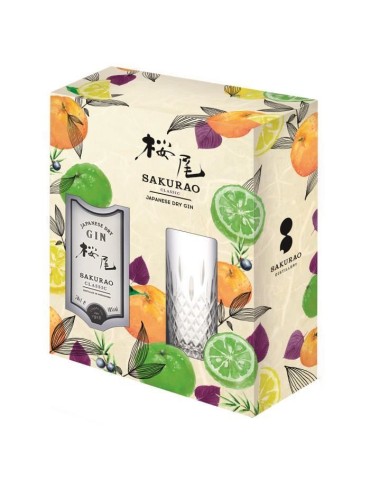 Sakurao - Coffret Gin Classic 40,0% Vol. 70cl + 1 verre
