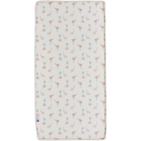 Matelas - CONFORT FUN - 60 x 120 cm - Ep. 8 cm - Blanc / Éléphants -